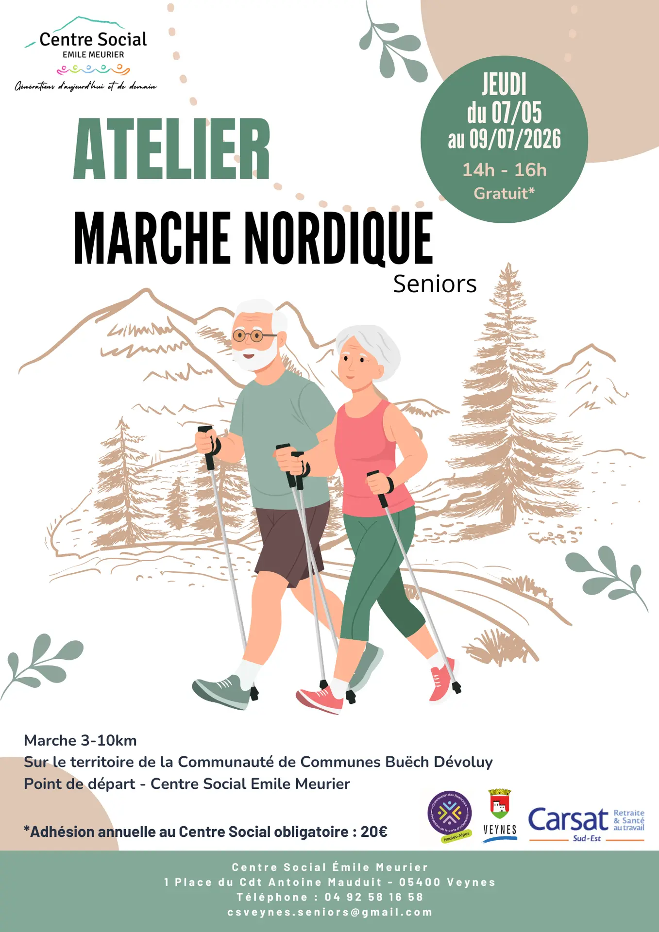 Atelier marche nordique