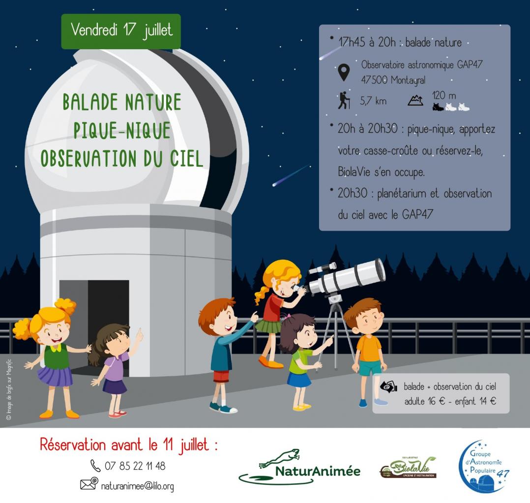 Balade nature et observation du ciel