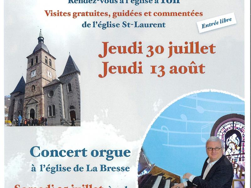 Concert d'orgue à l'église de La Bresse