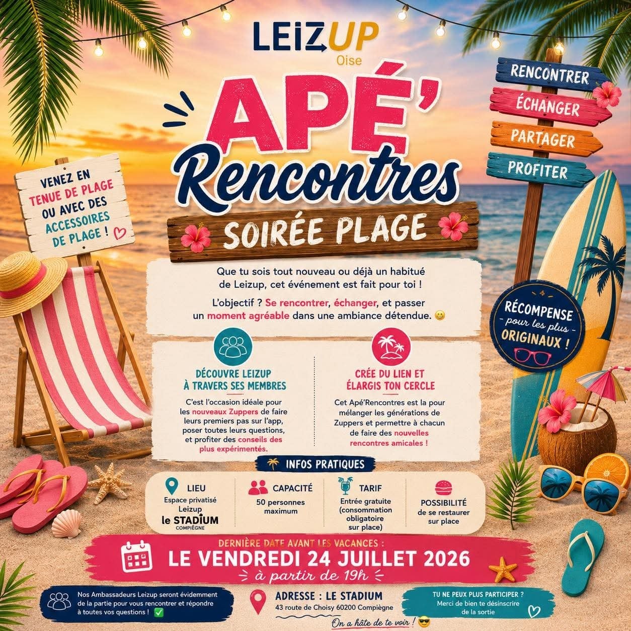 Apé' Rencontres Soirée Plage
