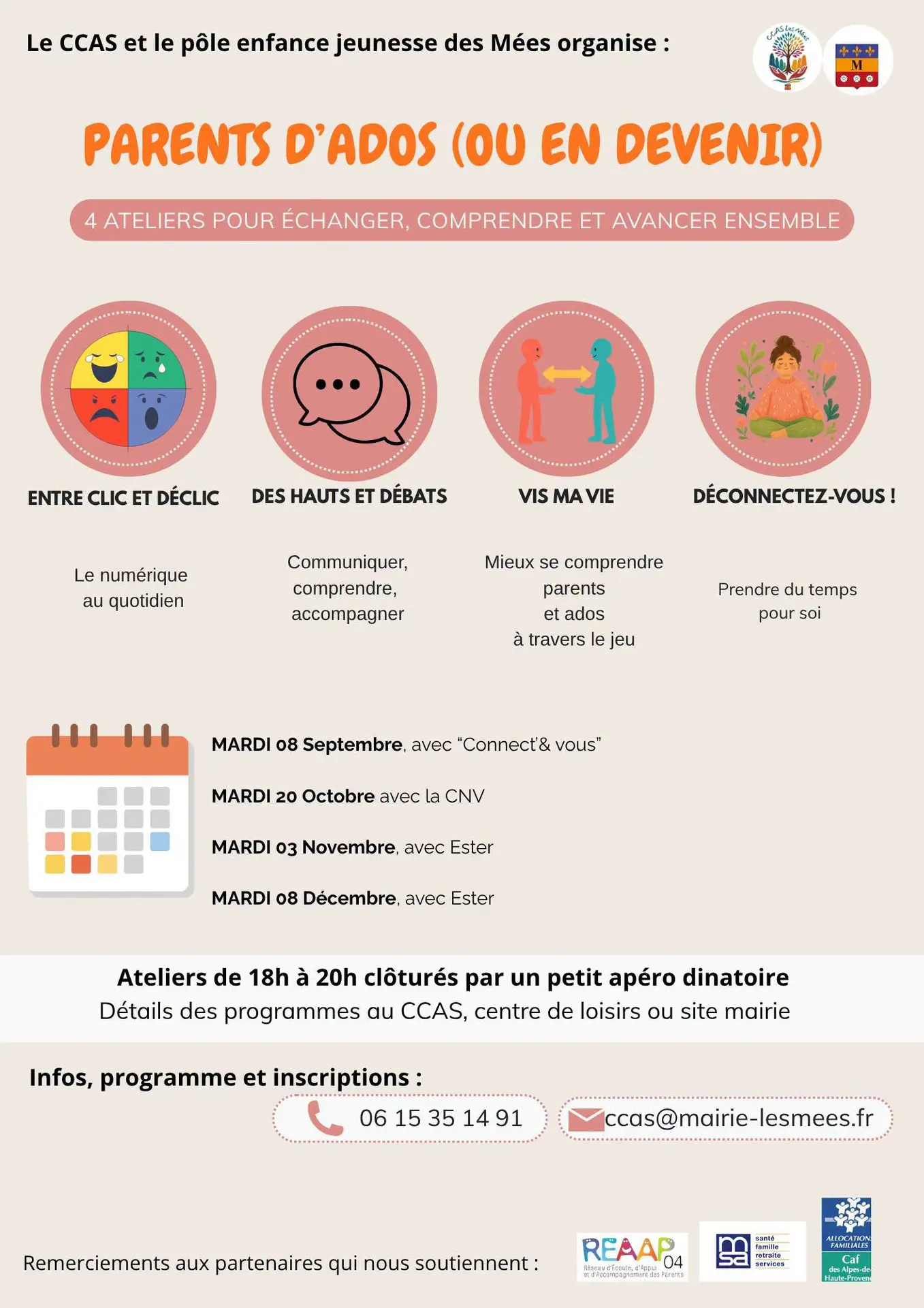 Atelier Parents d'ados (ou en devenir)