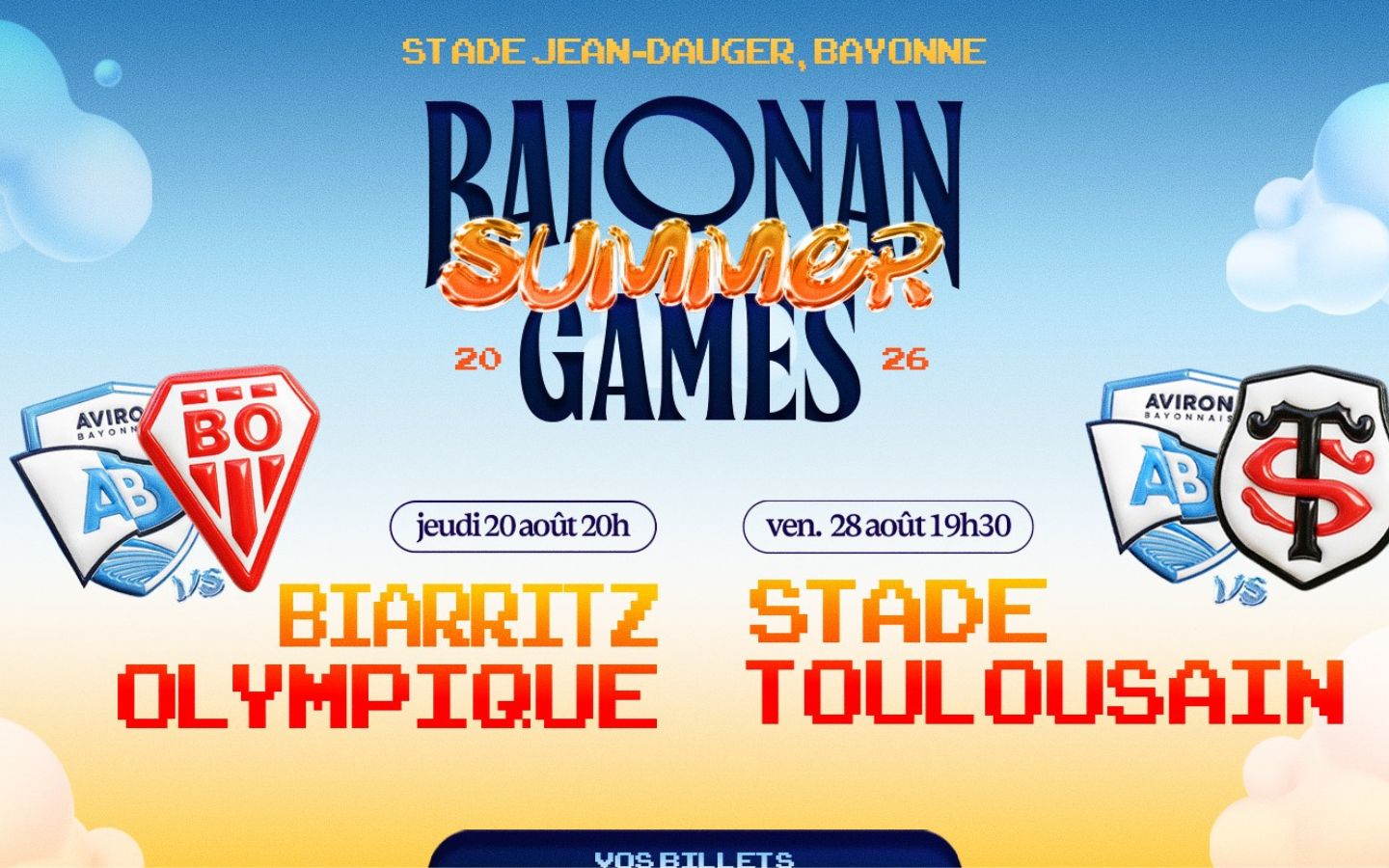 Match amical Aviron Bayonnais VS Stade Toulousain