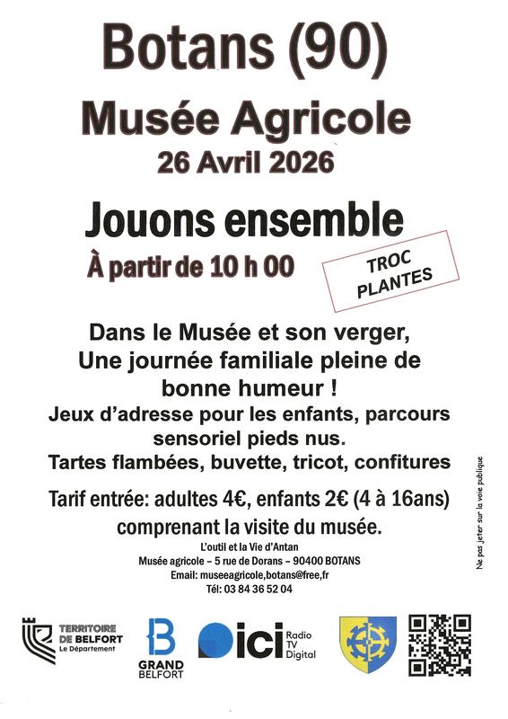 Jouons ensemble au Musée Agricole