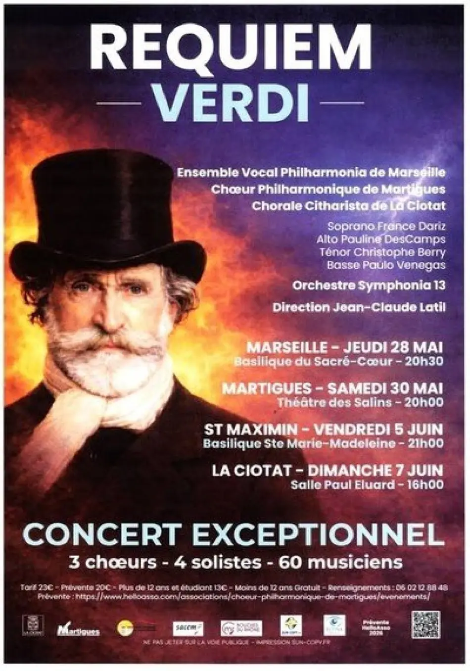 Concert : Requiem de Verdi - musique classique