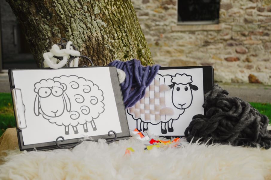Atelier-patrimoine (3-5 ans) : travail de la laine