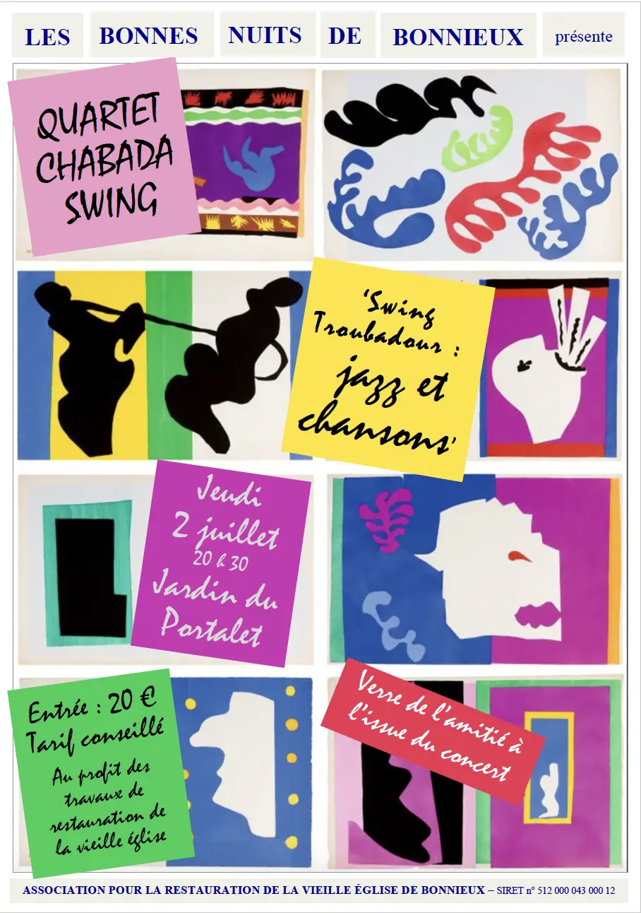 CONCERT de jazz : "Swing troubadour : jazz & chansons"