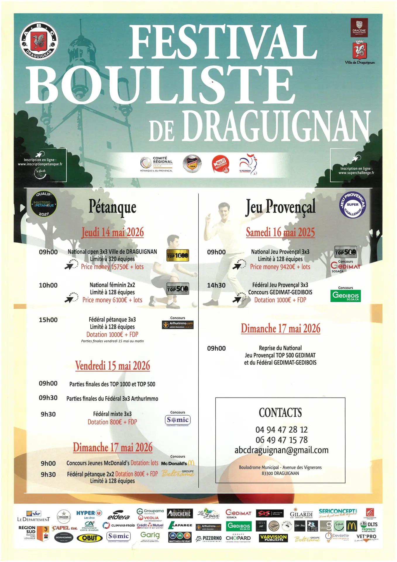 Festival bouliste de Draguignan