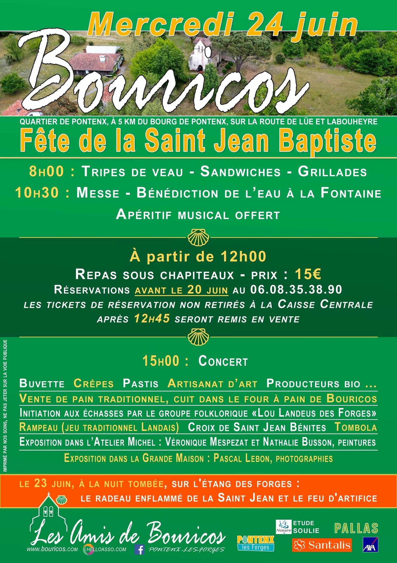 Fête de la St Jean Baptiste à Bouricos