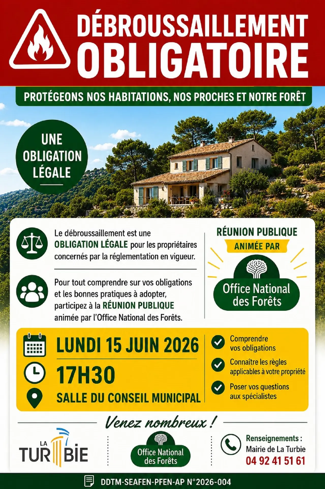 Réunion publique sur le débrousaillement