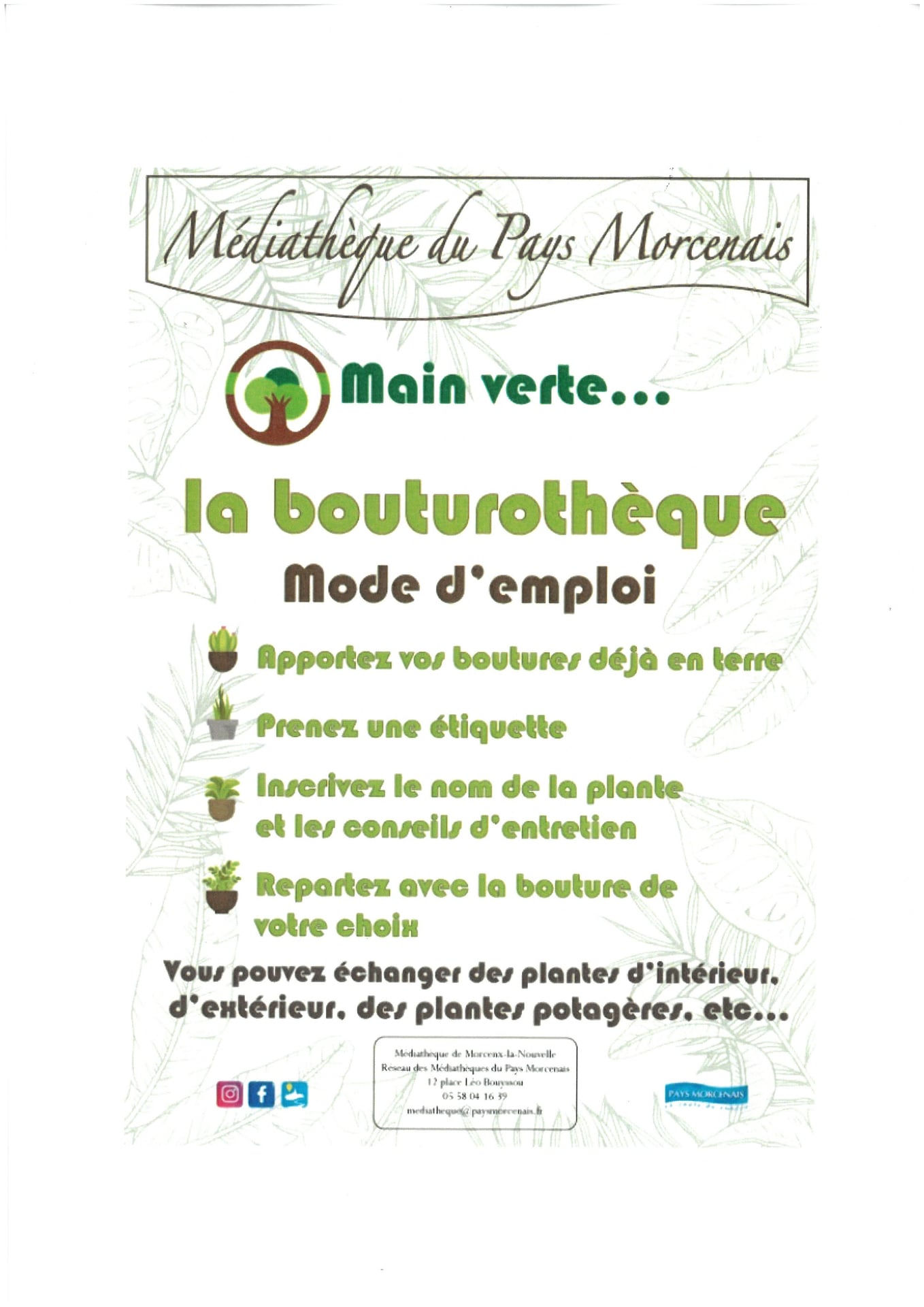 Main verte... La Bouturothèque