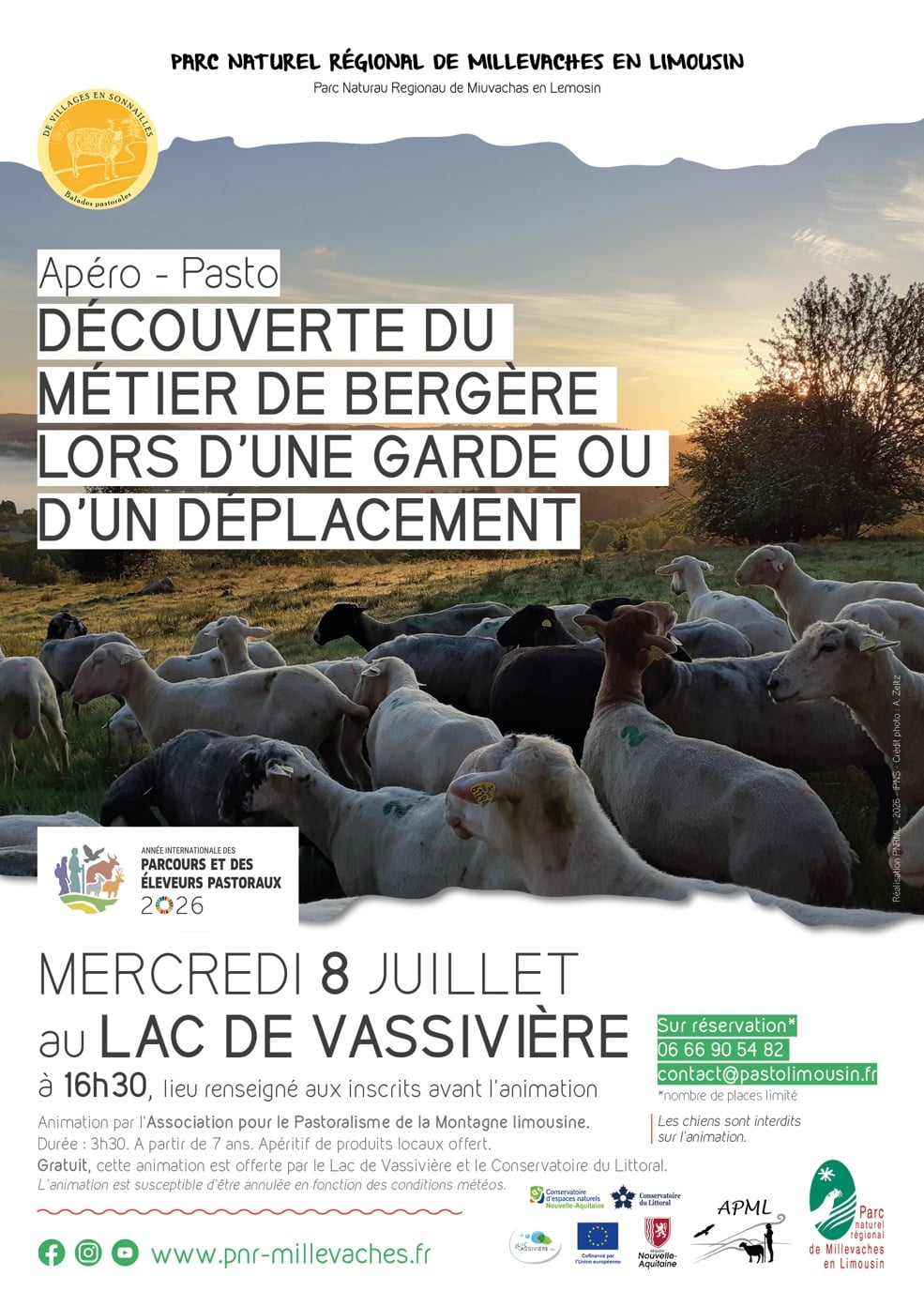 Apéro-pasto à Vassivière : Découverte du métier de bergère