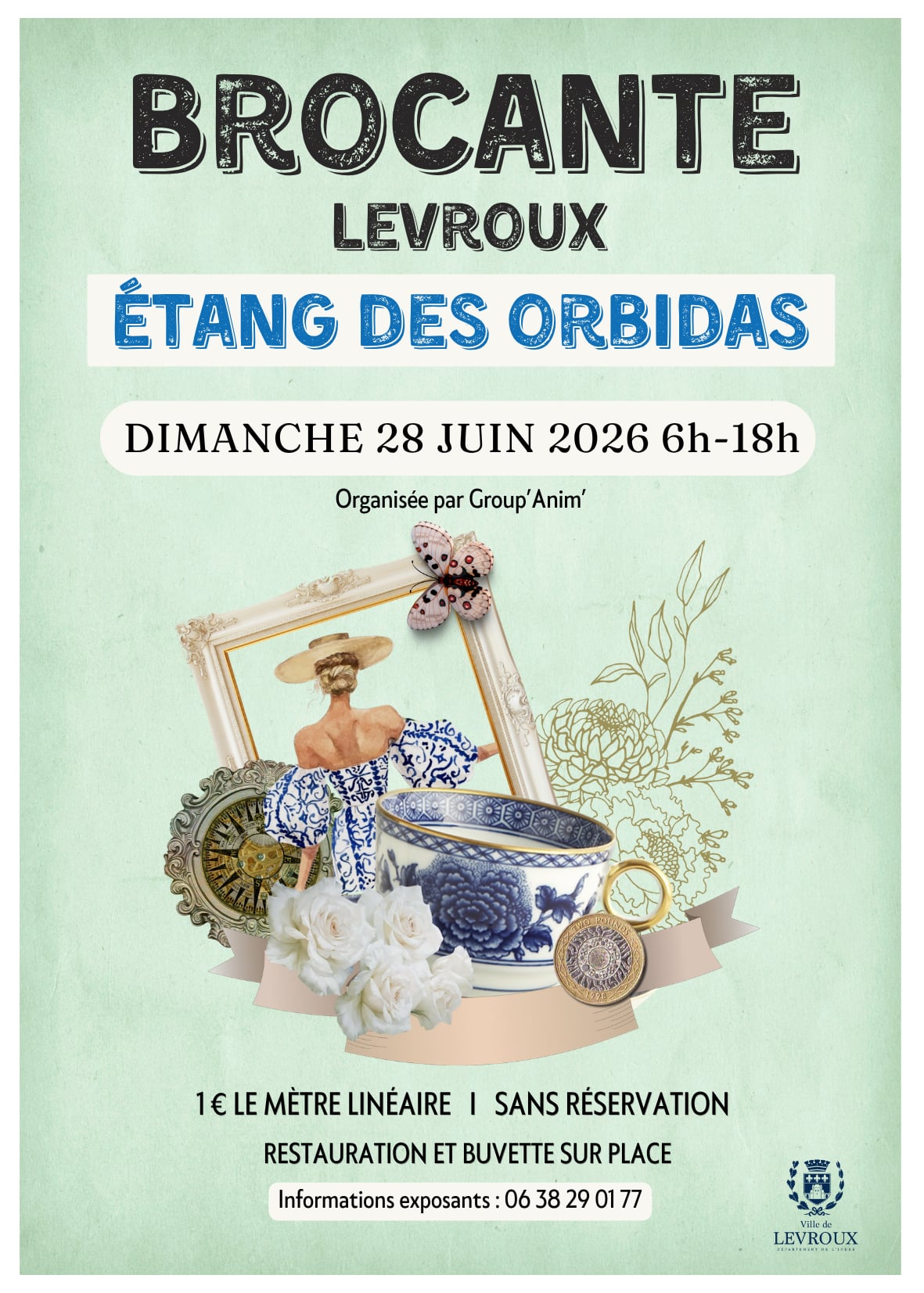 Brocante à Levroux