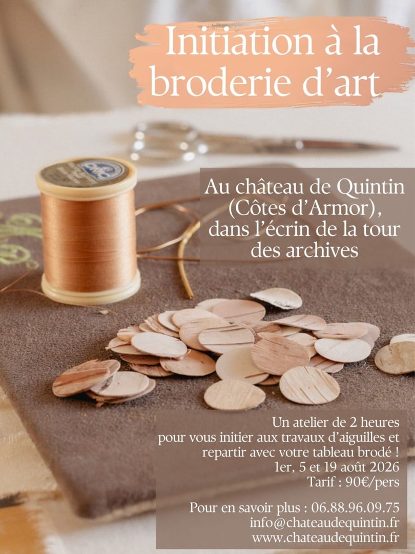 Atelier d’initiation à la broderie d’art