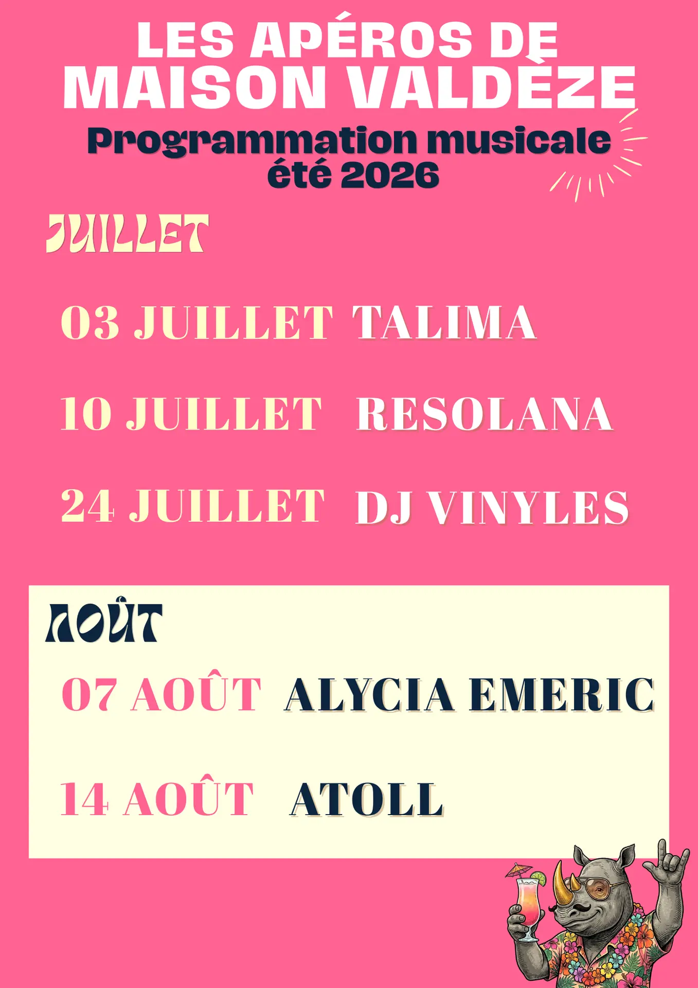 les apéros de Maison Valdèze à La Tour d'Aigues
