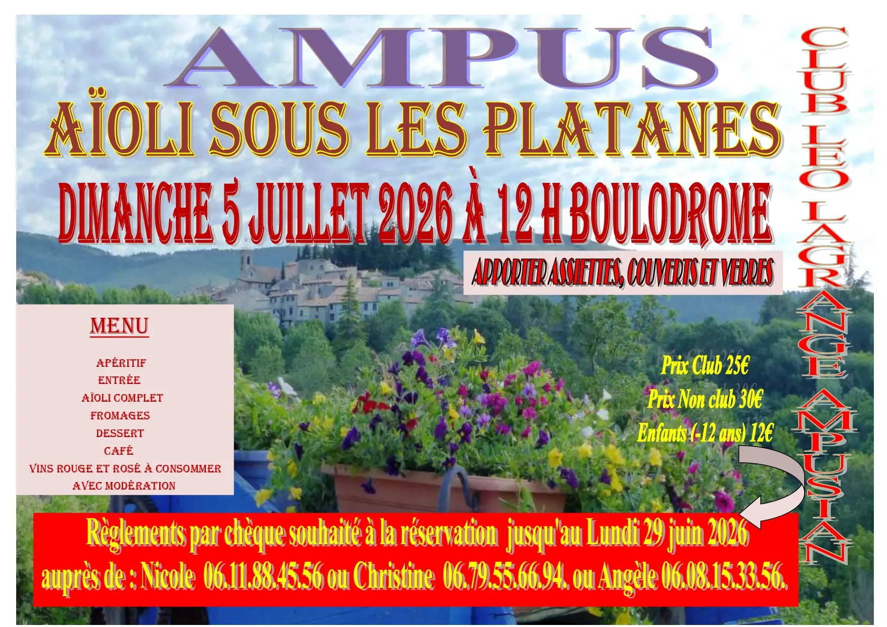 Aïoli sous les platanes