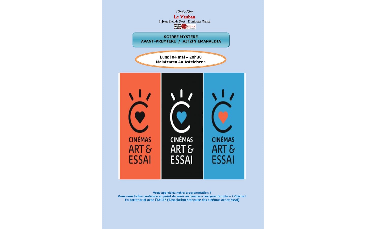 Soirée mystère-Avant première