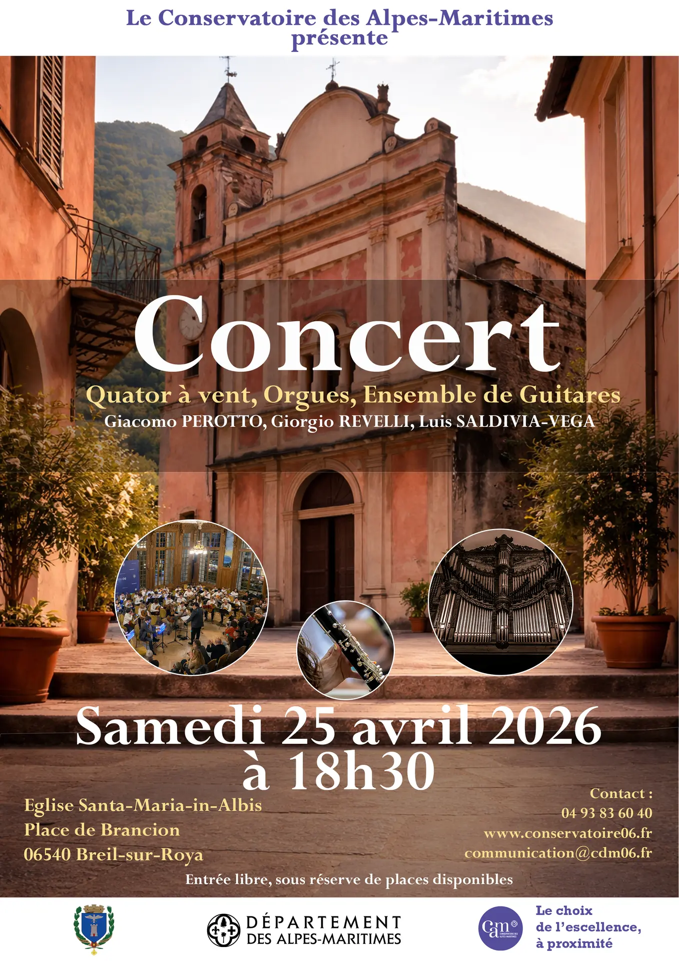Concert par le Conservatoire des Alpes Maritimes