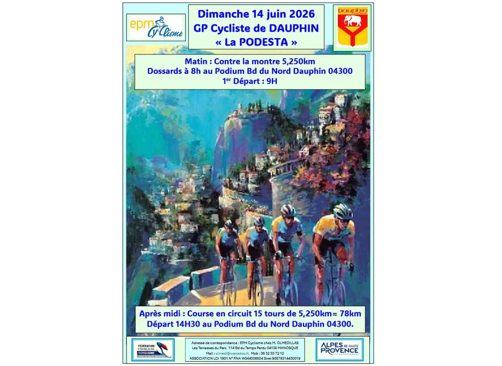 Course cycliste "La Podesta"