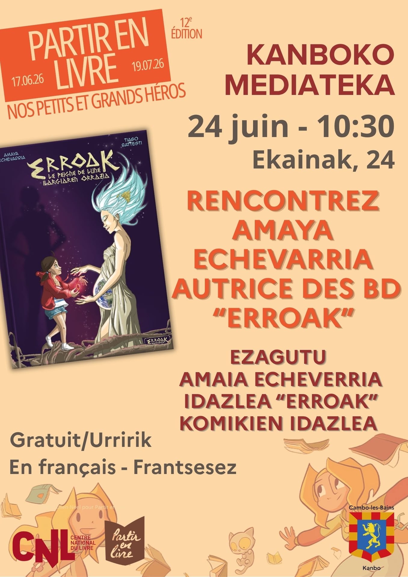 Rencontre avec Amaia Echeverria autrice des BD "Erroak"