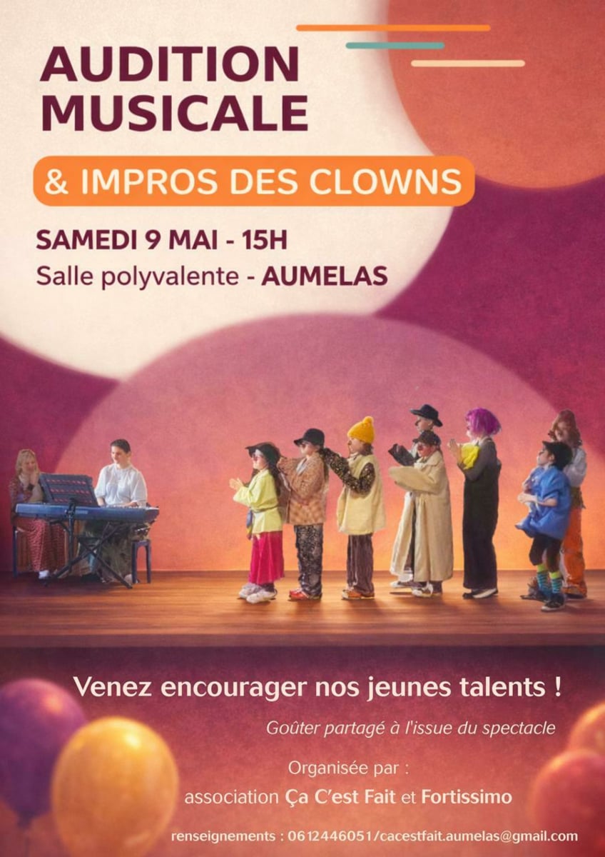 AUDITION MUSICALE ET IMPROS DES PETITS CLOWNS
