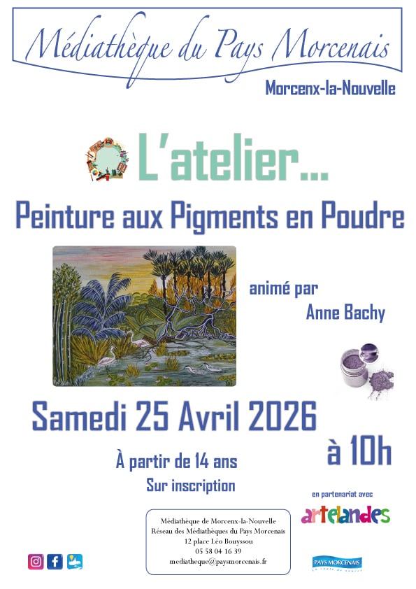 L'atelier "Peinture aux pigments en poudre"