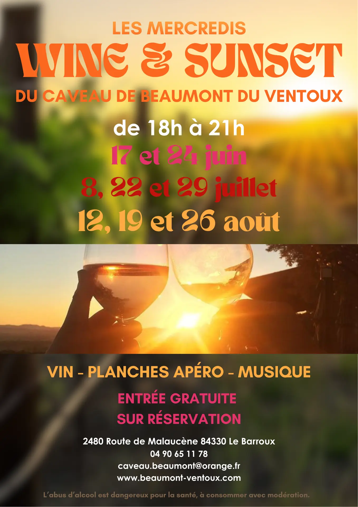 LES MERCREDIS WINE & SUNSET