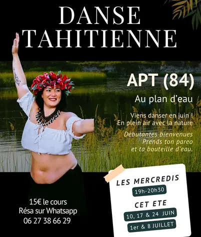 Cours de danse Tahitienne au plan d'eau