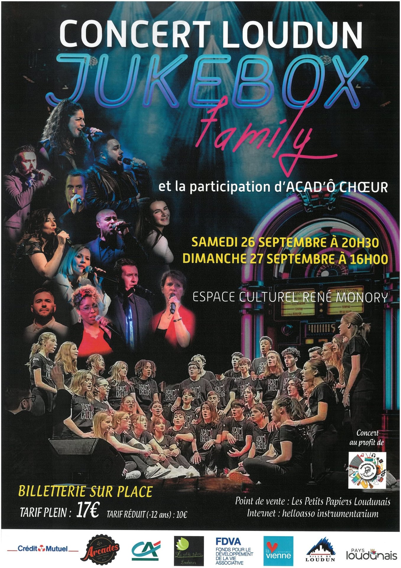 Juke Box Family et la participation d'Acad'ô Choeur en concert