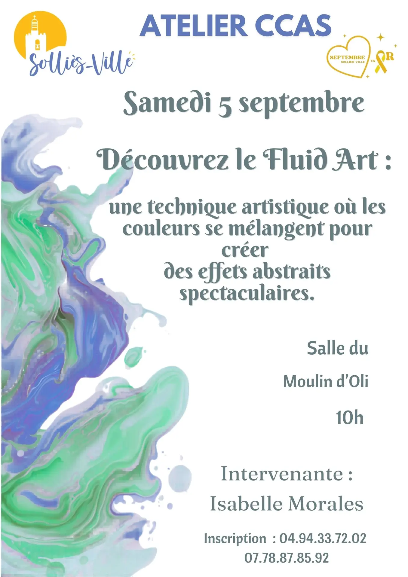 Atelier : "Découvrez le Fluid Art"