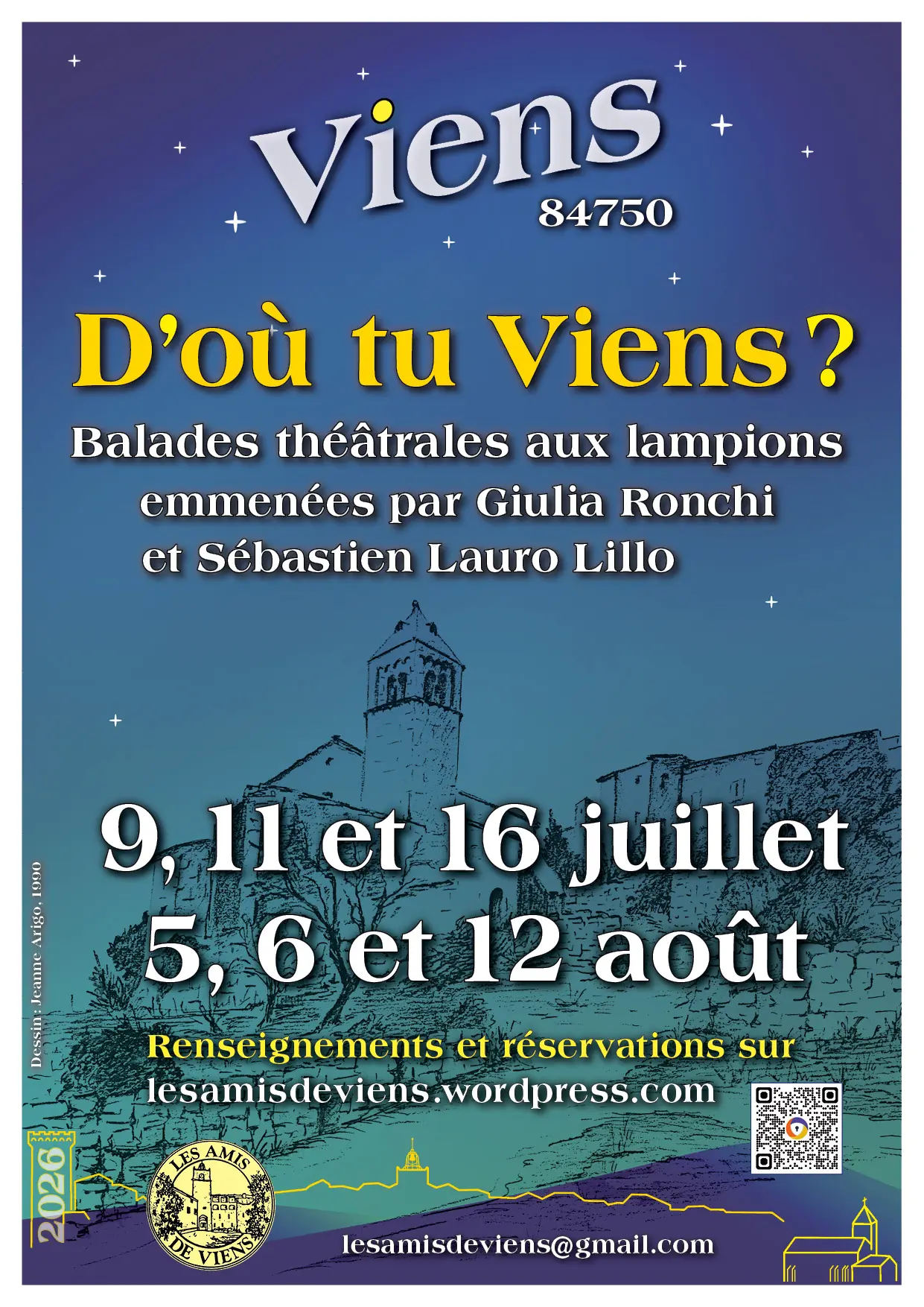 "D' OU VIENS TU? "  BALADES THEATRALES A VIENS