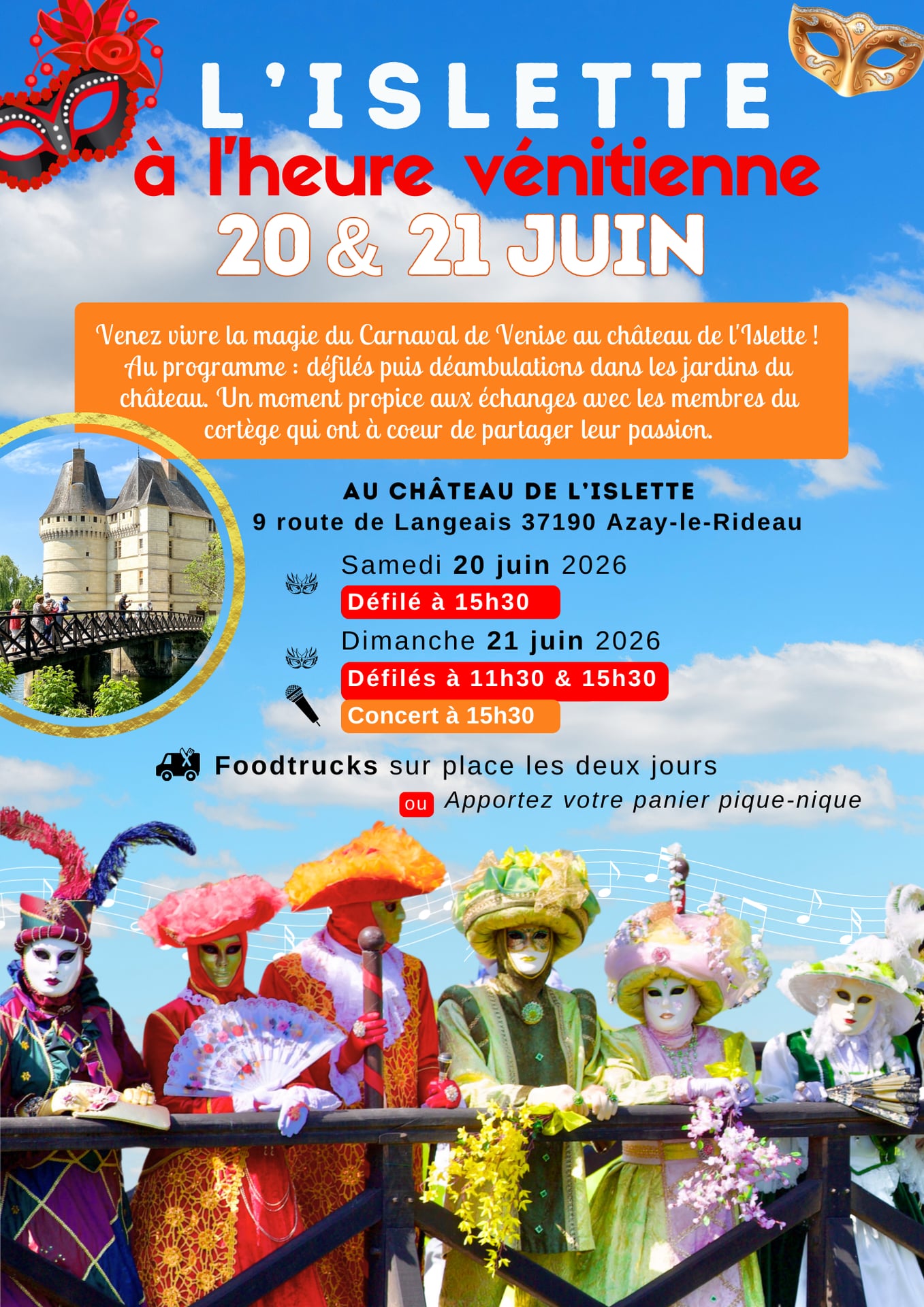 Le Château de l'Islette à l'heure Vénitienne