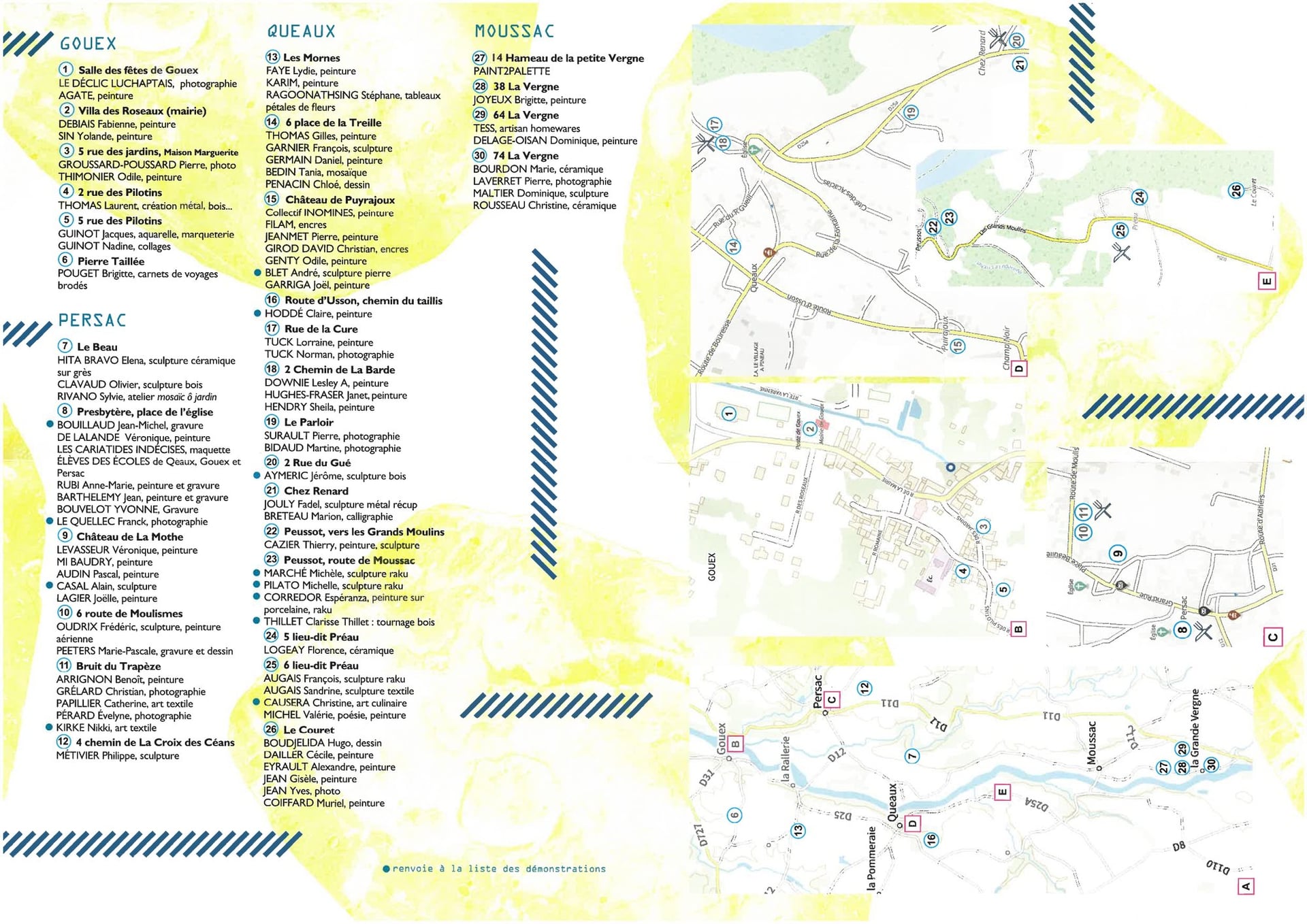 Circuit des artistes "La Main bleue"