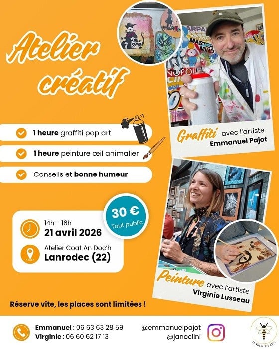 Ateliers Pop Graffiti et aquarelle