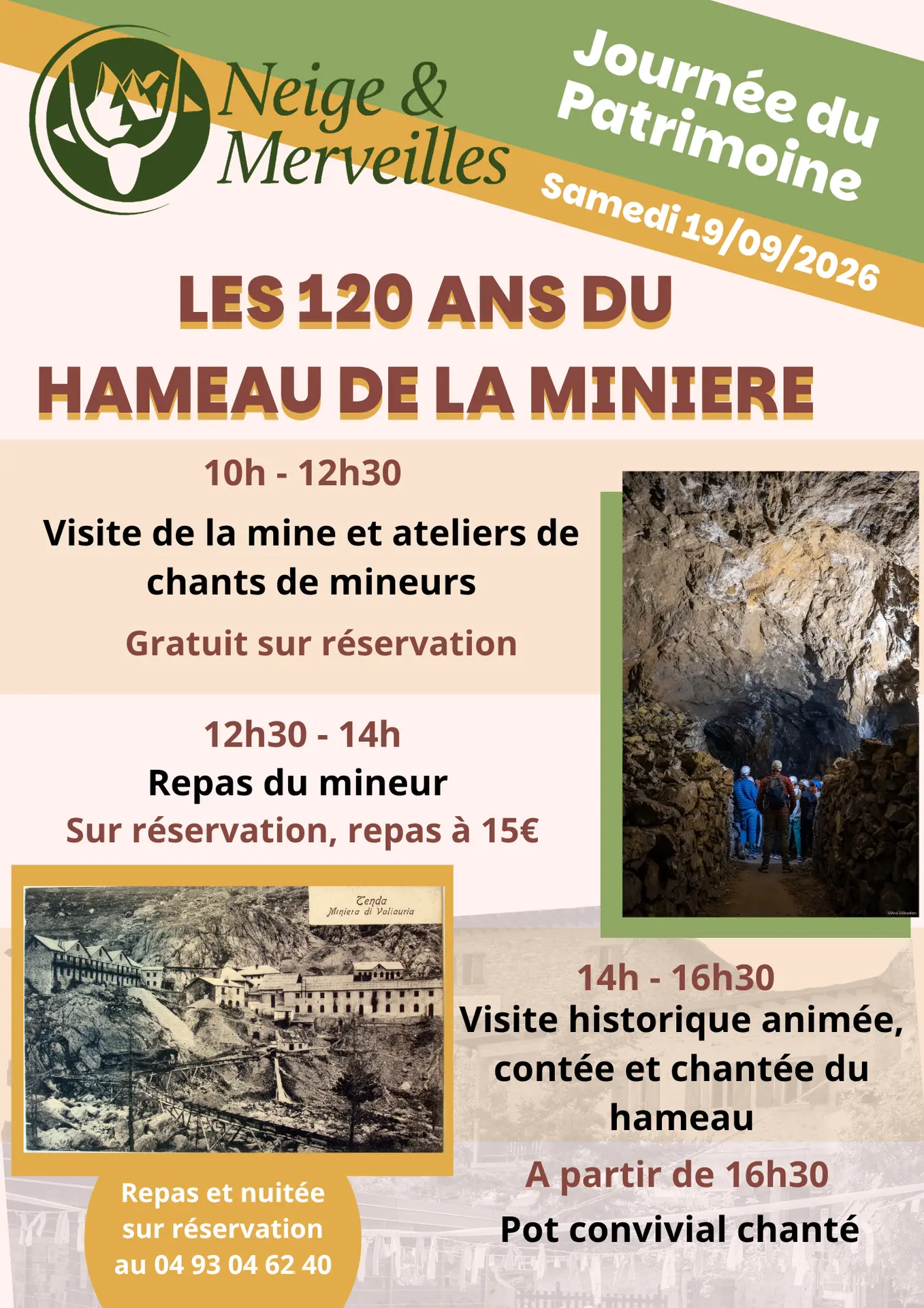 Journées Européennes du Patrimoine : Les 120 ans du hameau de la miniere