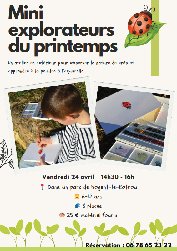 Atelier aquarelle pour enfant
