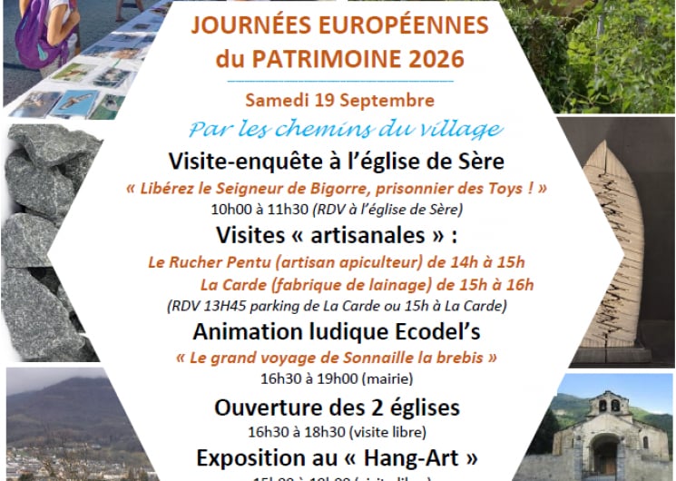 Journées Européennes du Patrimoine : « Par les chemins du village »
