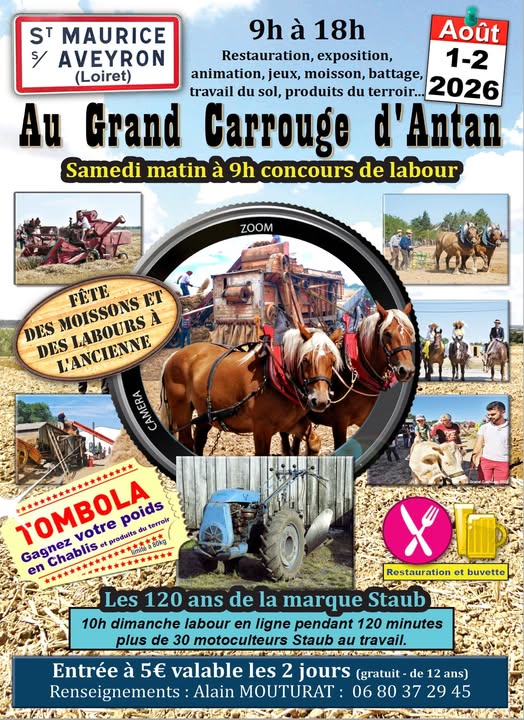 Fête des moissons et des labours à l'ancienne