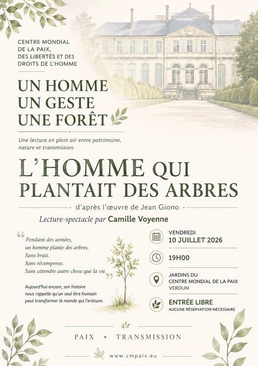 Lecture en plein air "L'Homme qui plantait des arbres"