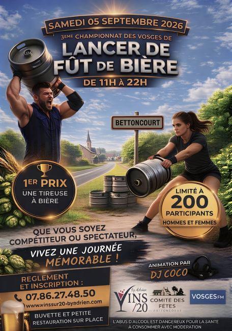 Championnat des Vosges de lancer de fût de bière