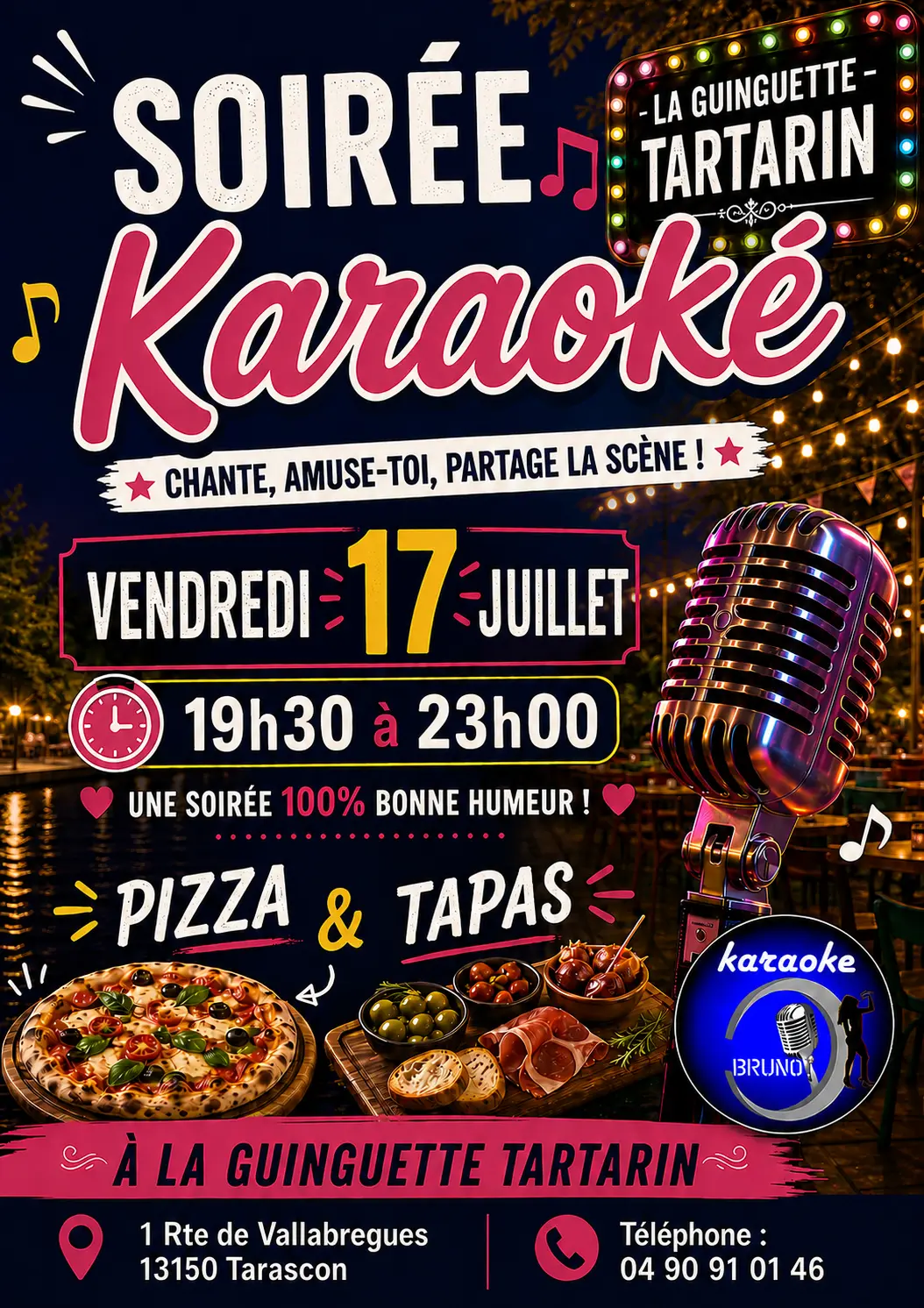 Karaoké à la Guinguette Tartarin