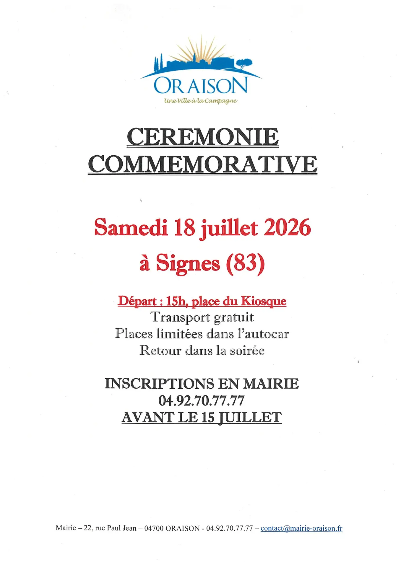 Commémoration des fusillés de Signes