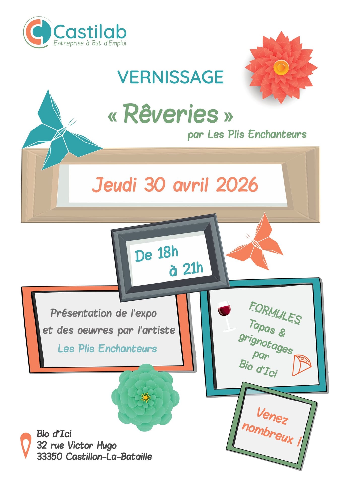 Vernissage exposition "Rêveries" par Les Plis Enchanteurs