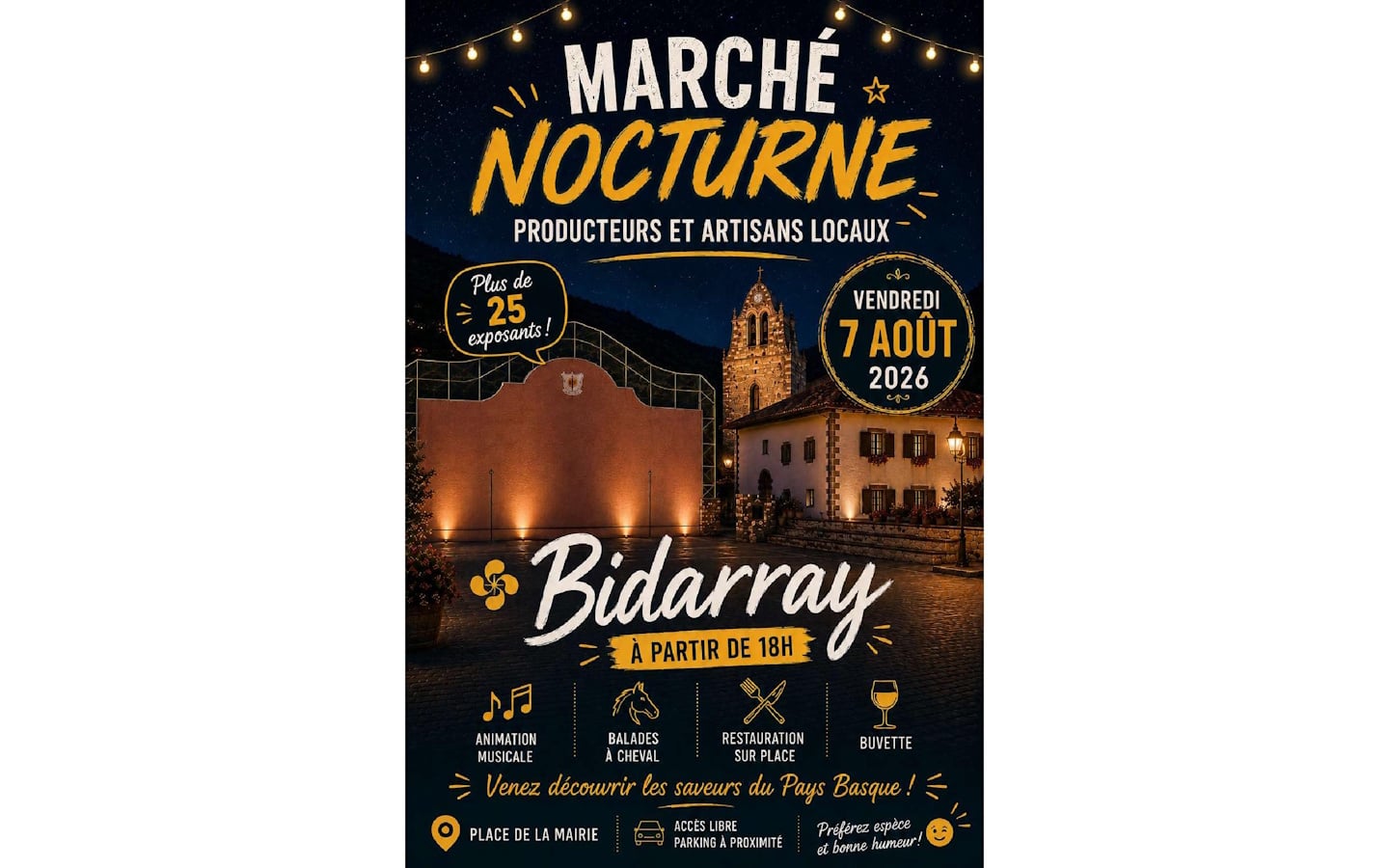 Marché nocturne-Gaueko merkatua