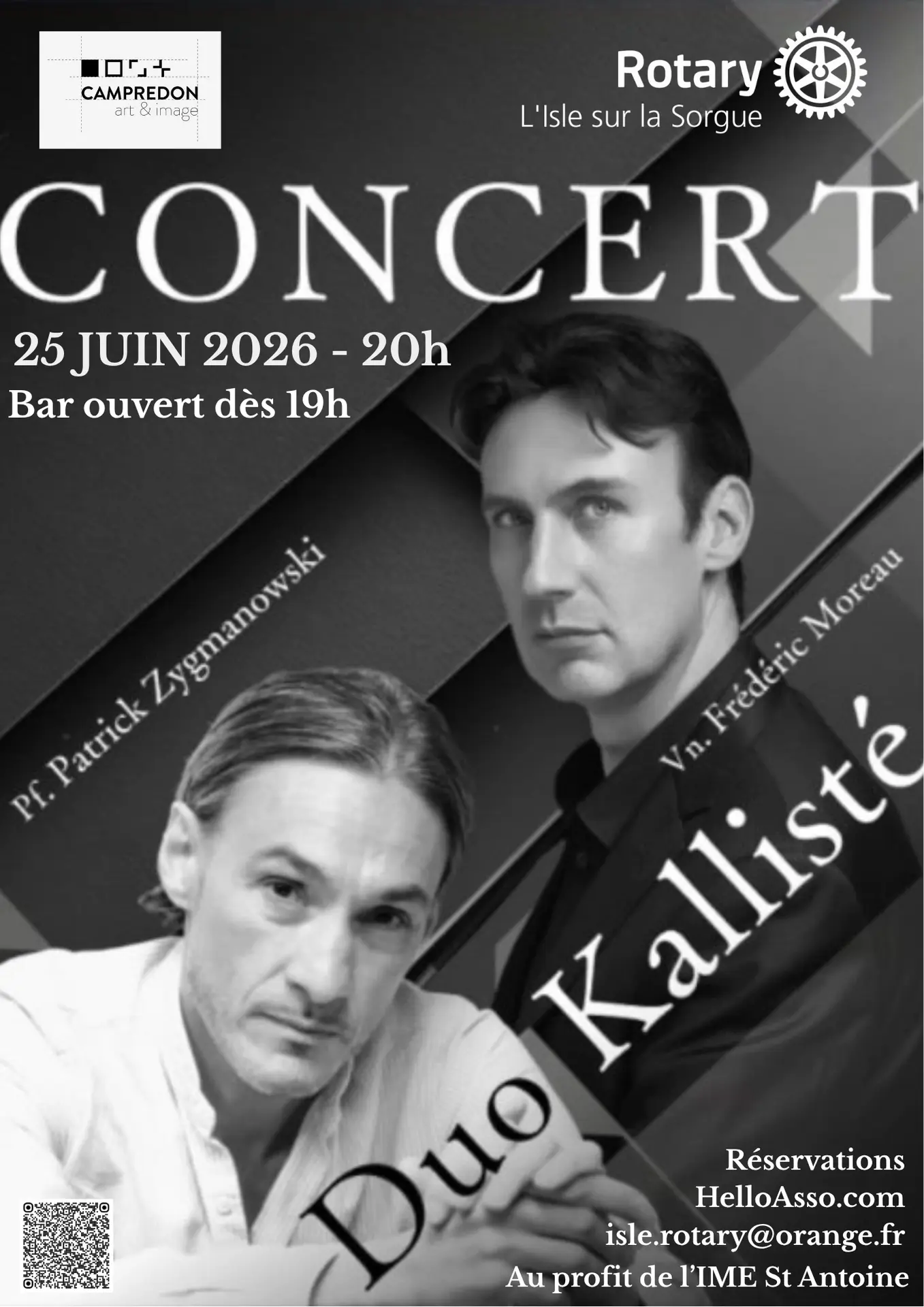 Concert Piano et Violon - Patrick Zygmanovsi et Frédéric Moreau