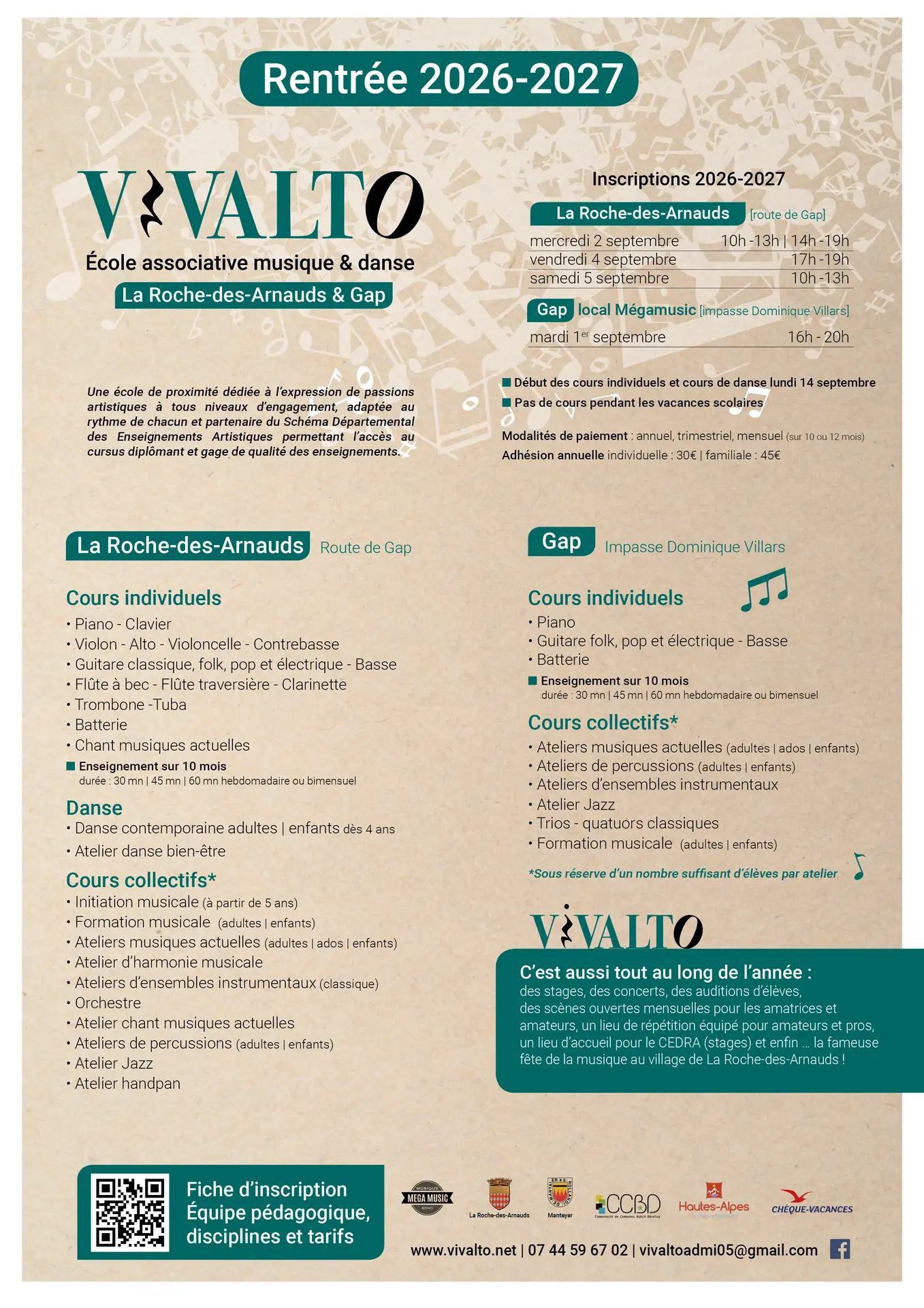VIVALTO - Rentrée 2026/2027