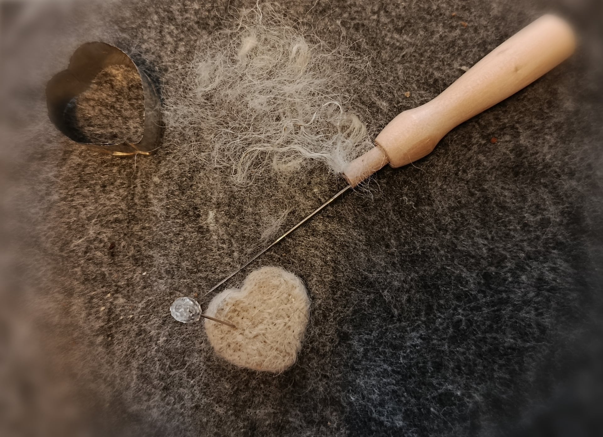 Atelier feutrage à l'aiguille