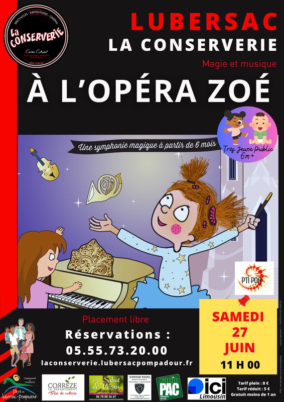 La Conserverie : A l'Opéra Zoé (spectacle jeunesse)