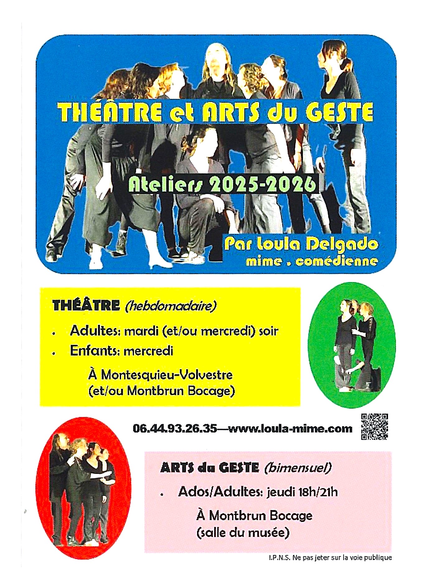 THÉÂTRE ET ARTS DU GESTE : MONTBRUN-BOCAGE