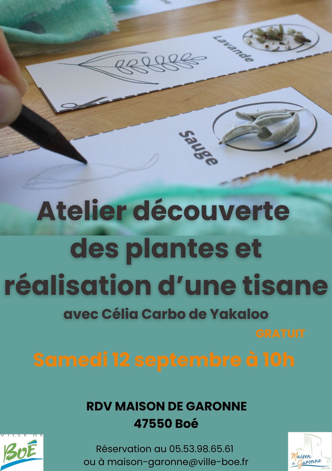Maison de Garonne : Atelier de reconnaissance des plantes et réalisation d’une tisane – tout public