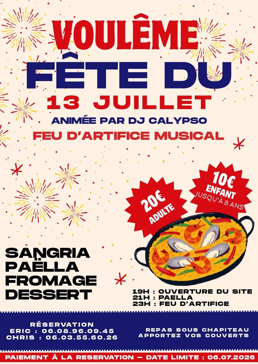Paëlla & Feu d'artifice